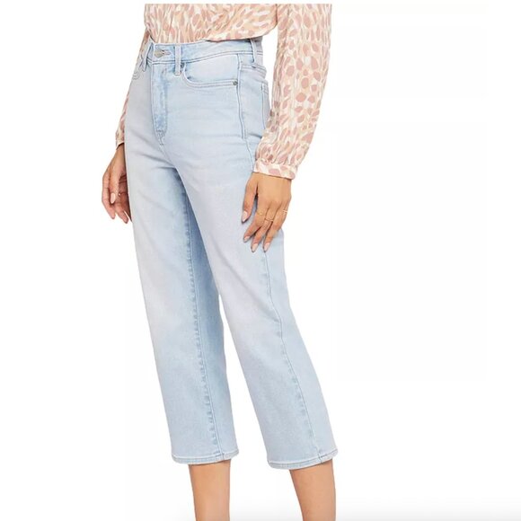 NYDJ Joni High Rise Relaxed Capri in Brightside 2 Petite NWT - Picture 1 of 7